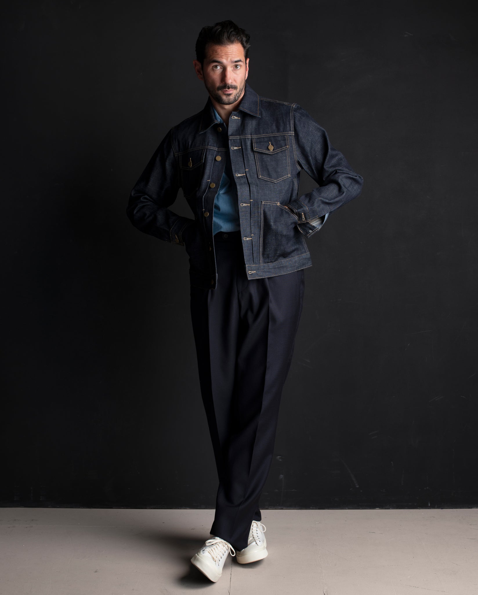 BIRCH DENIM JACKET RAW INDIGO1