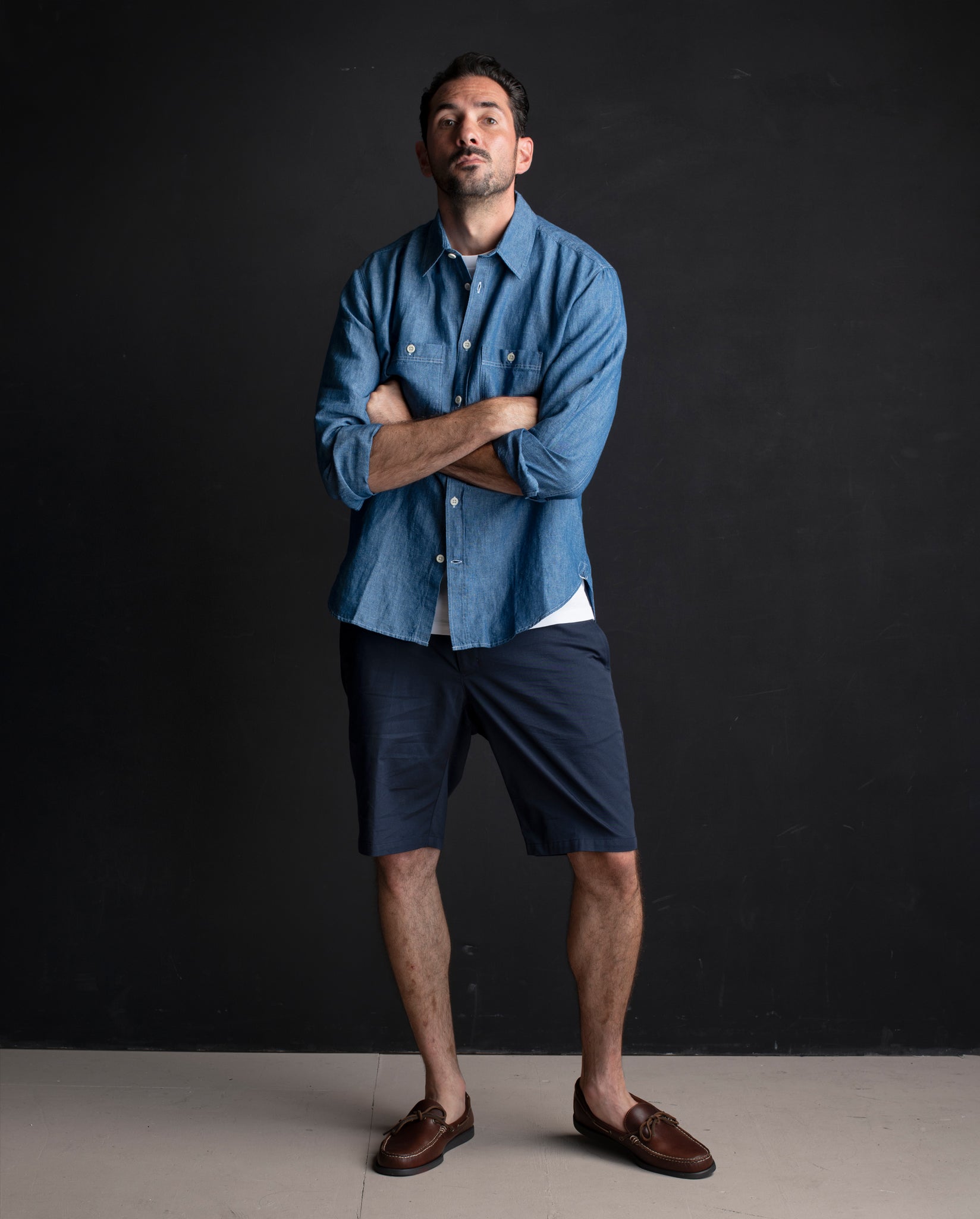 Chino Shorts in Navy
