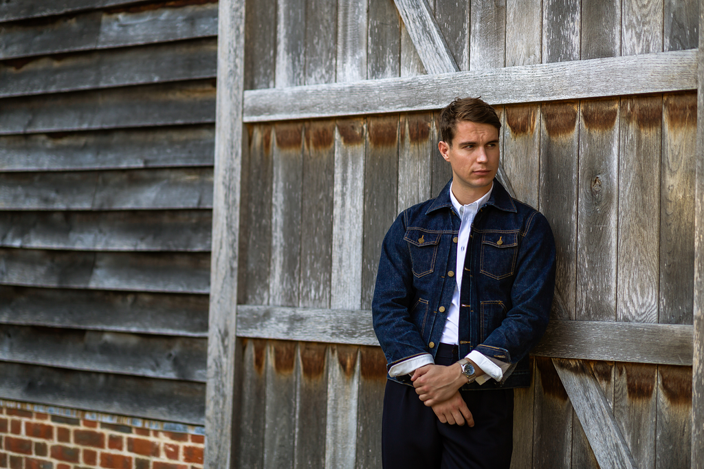 Mens denim worker jacket hotsell