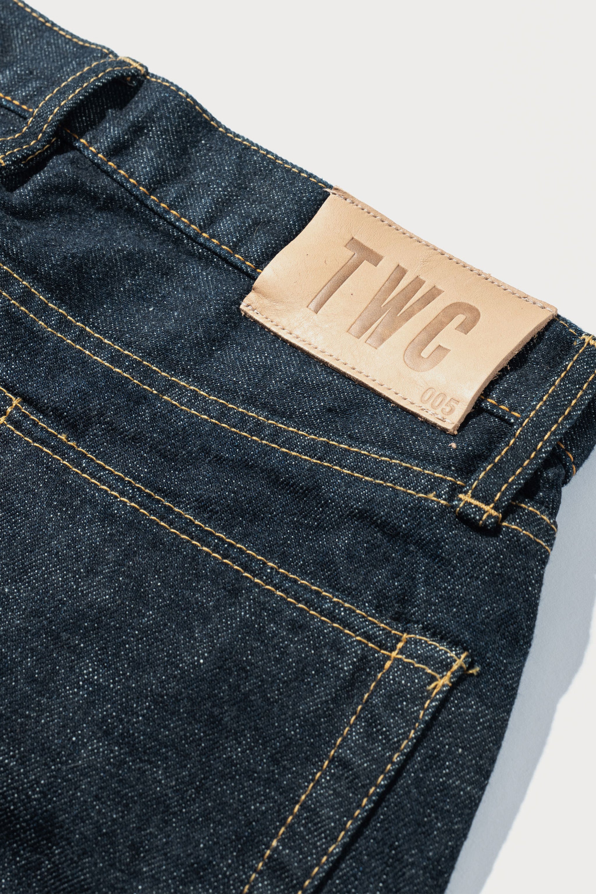 RINSE WASH INDIGO RELAXED TAPERED 005 SELVEDGE JEAN