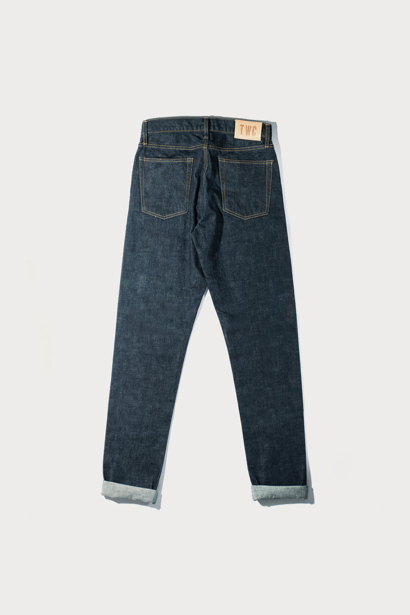 RINSE WASH INDIGO RELAXED TAPERED 005 SELVEDGE JEAN