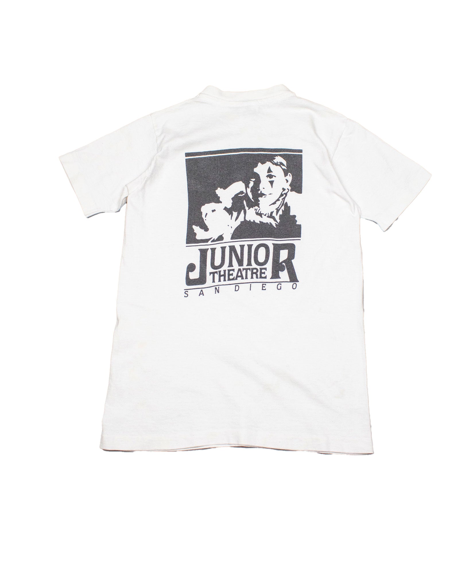 Theatre in the Dark Vinyl Print T-shirt in Off White