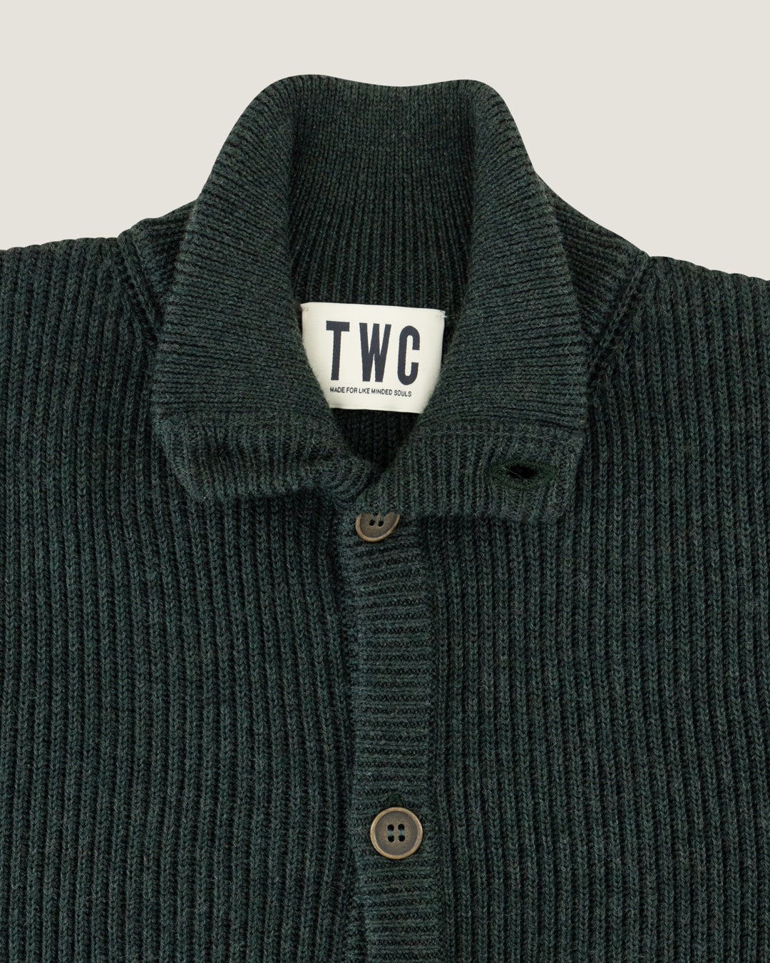 Moss Woodstock Fine Gauge Knitted Cardigan