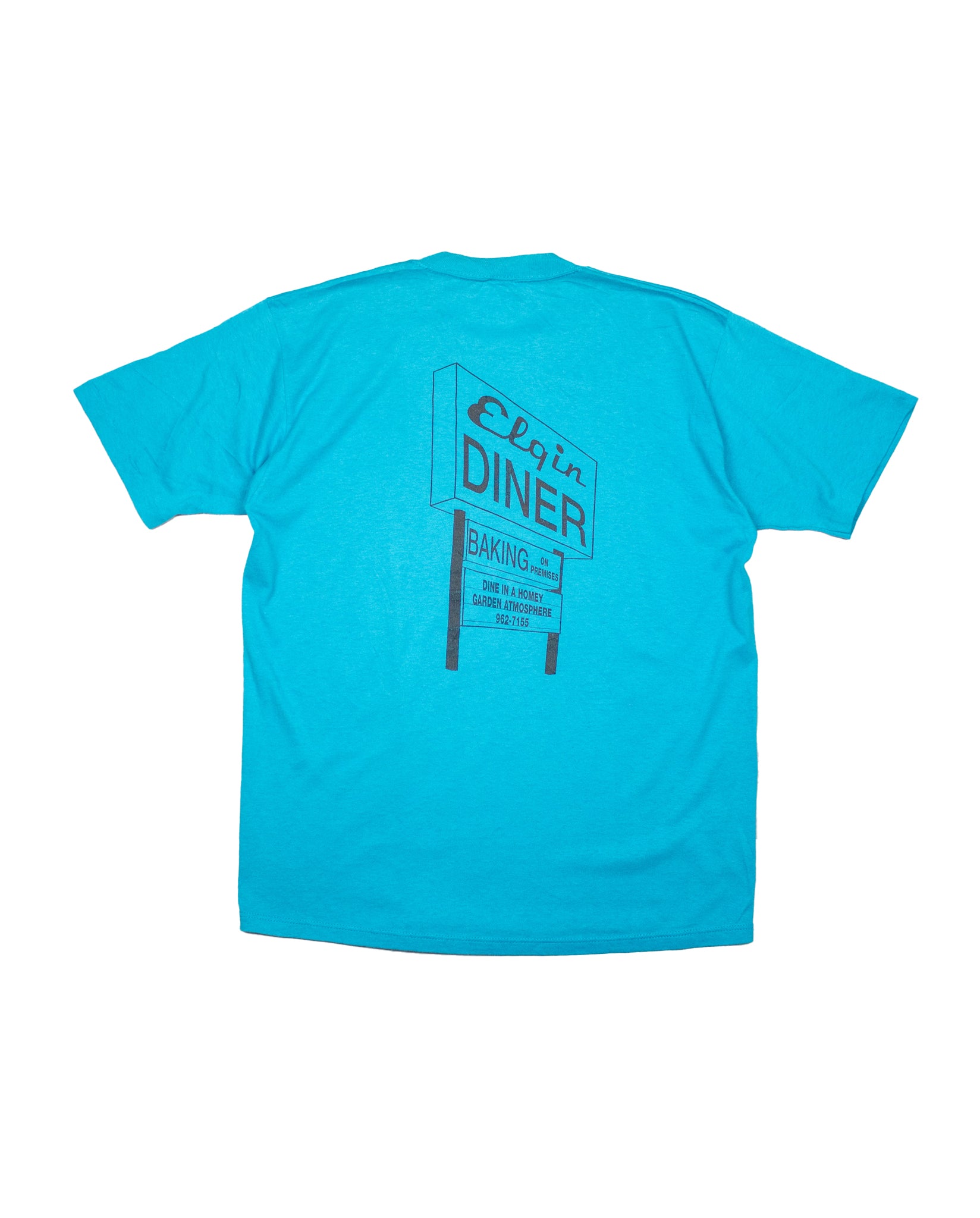 Elgin Diner 30th Anniversary Print T-shirt in Turquoise