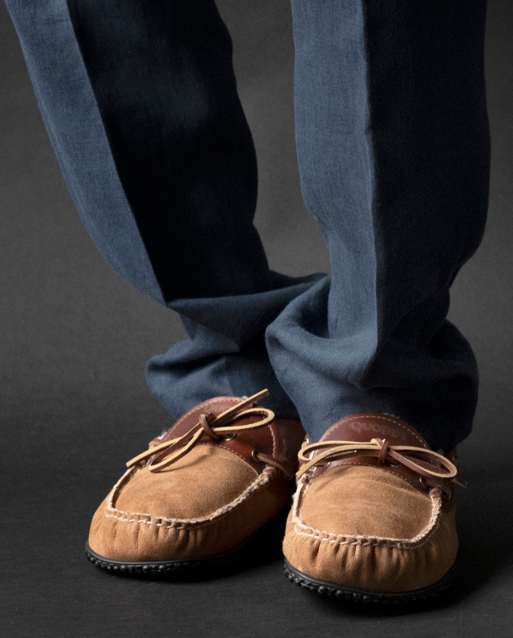 HEARTH SLIPPER - CHESTNUT SUEDE