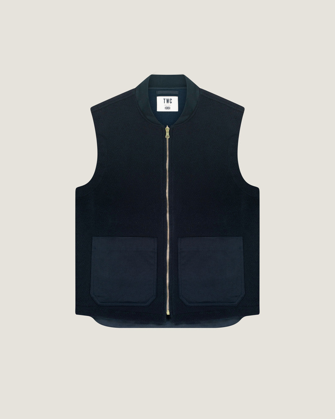 Double Face Navy Aldworth Wool Gilet