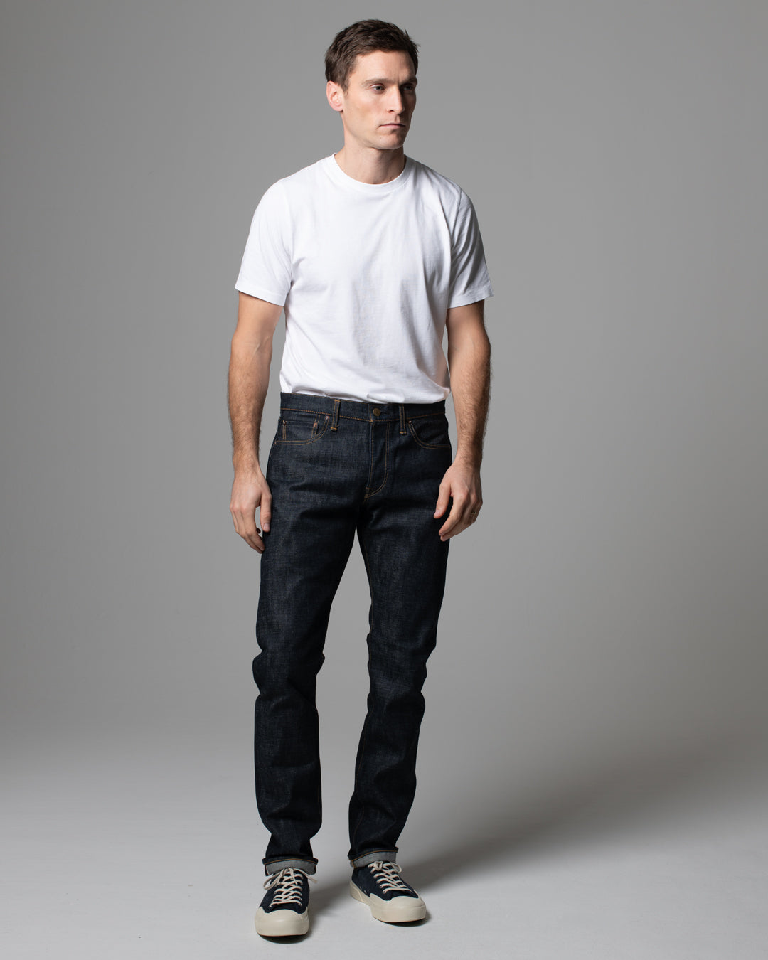001 SLIM FIT - 14.5OZ INDIGO - RAW DENIM SELVEDGE JEAN