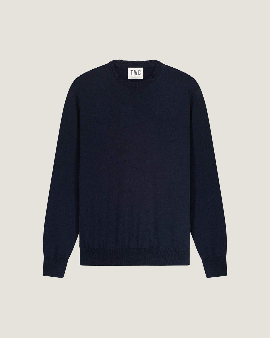 Navy Norton Fine Gauge Knitted Sweater