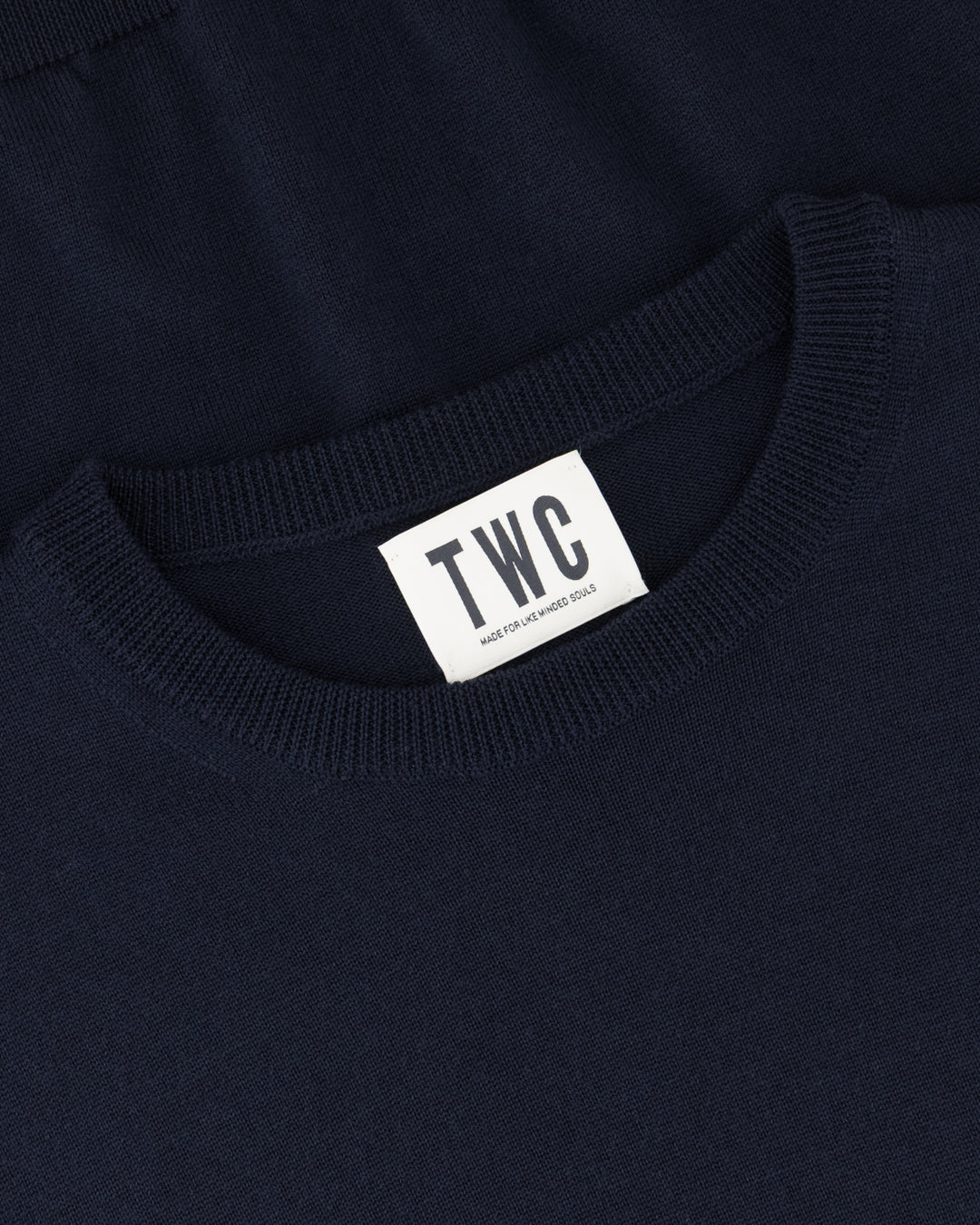 Navy Norton Fine Gauge Knitted Sweater