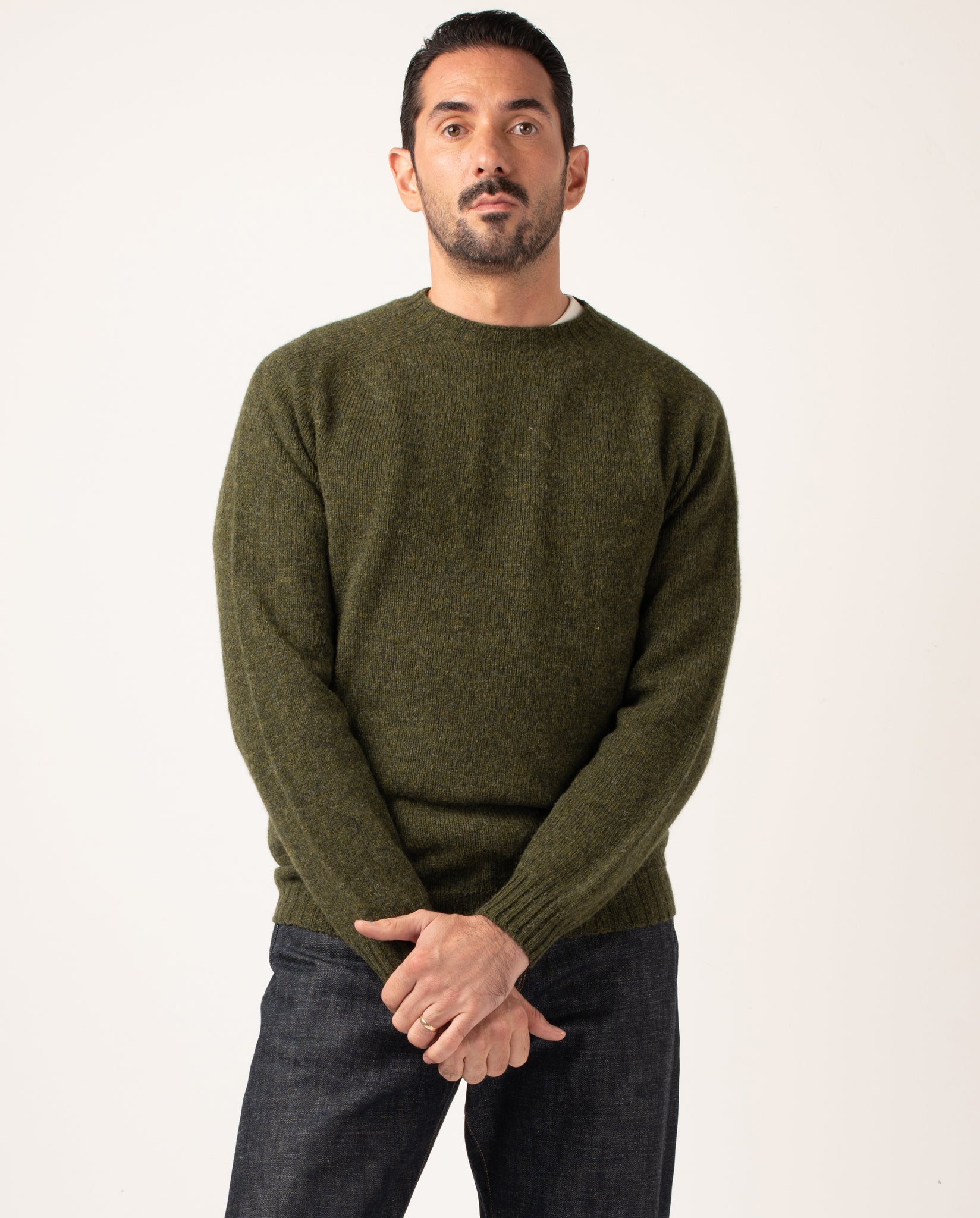 RUSKIN SHETLAND SWEATER - ALPINE