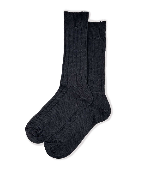MERINO WOOL SOCKS IN CHARCOAL