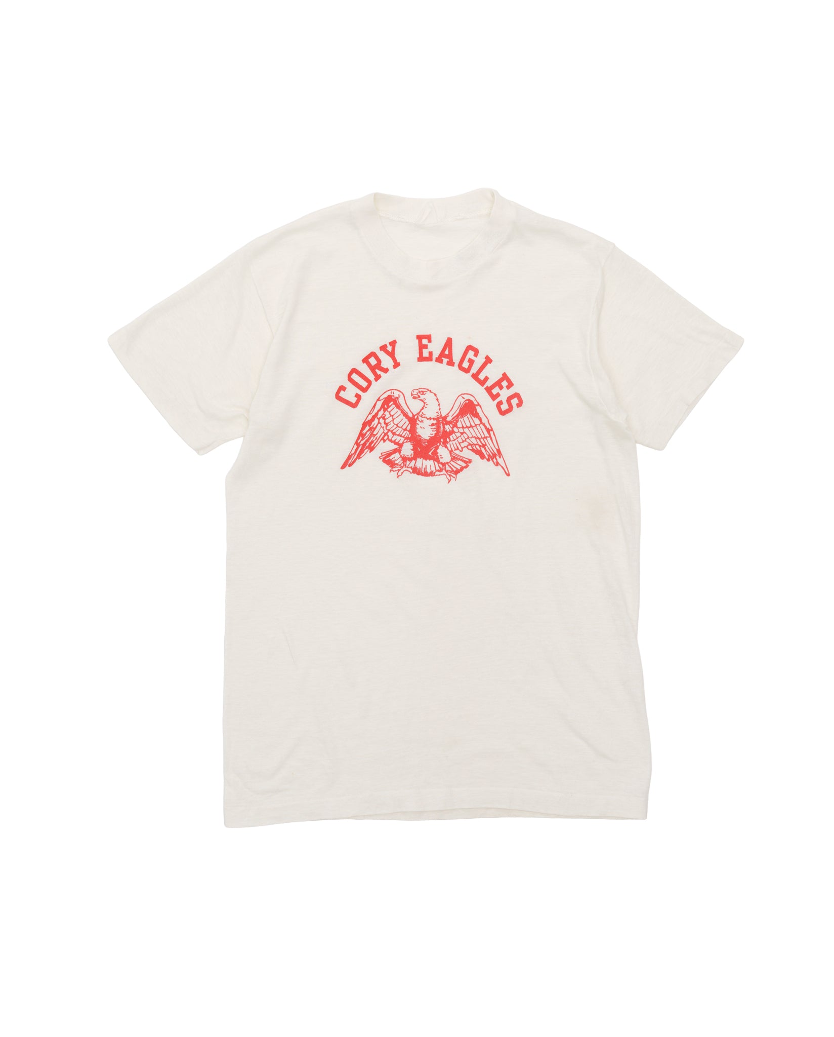 Cory Eagles Print T-shirt in Off White