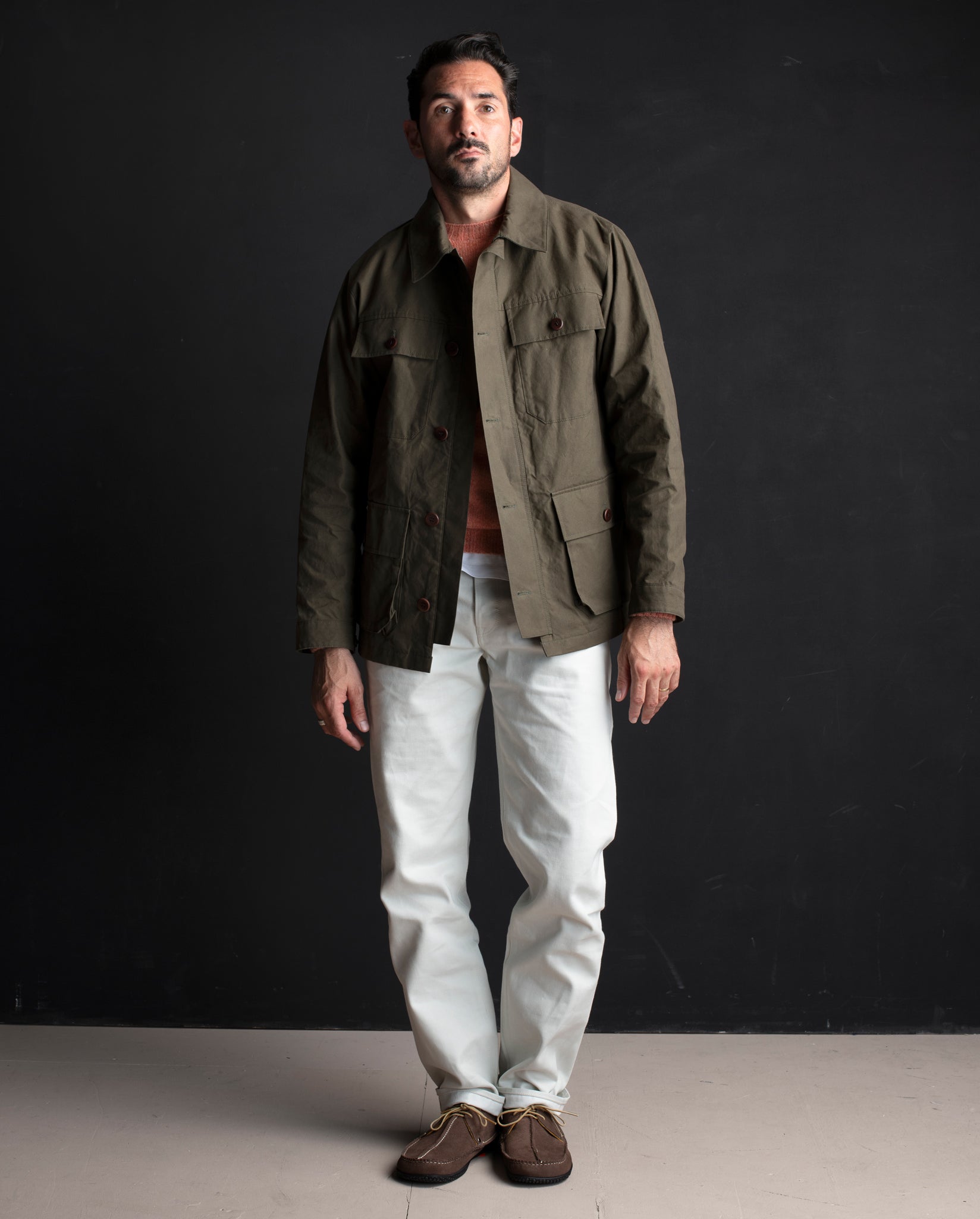 WAX LAWRENCE FIELD JACKET IN KHAKI