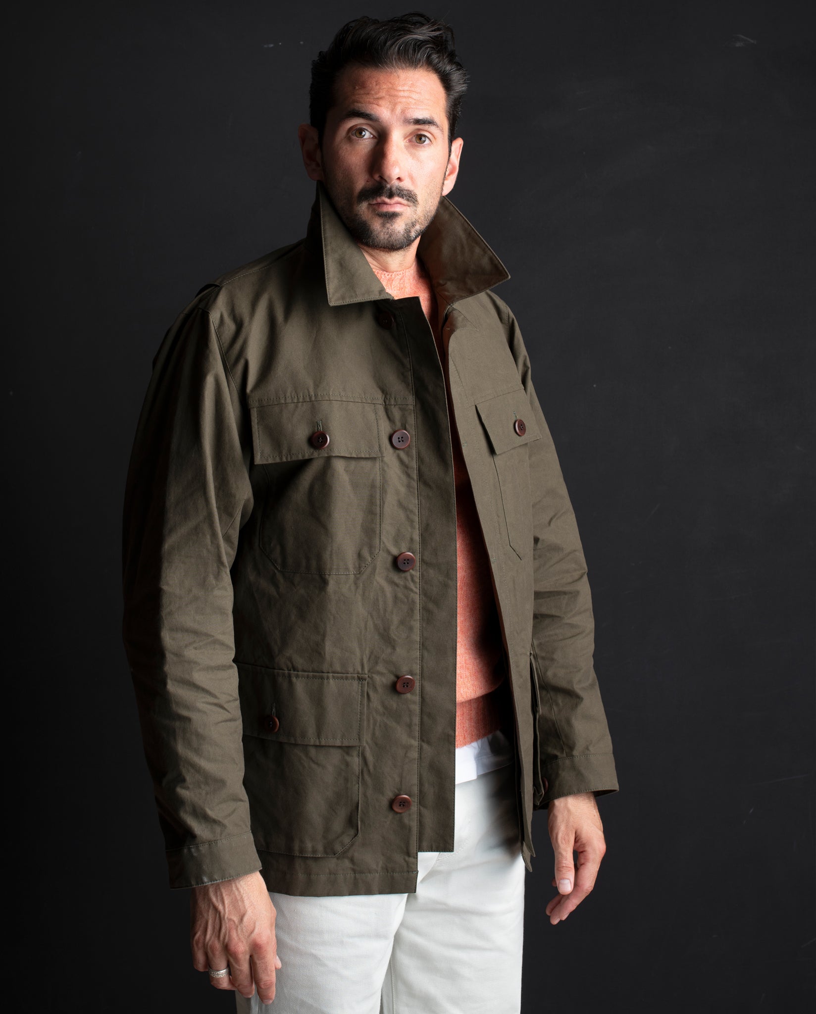 WAX LAWRENCE FIELD JACKET IN KHAKI