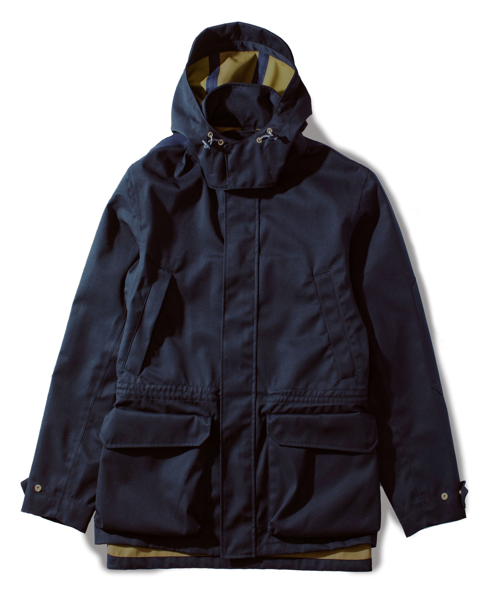 JEFFERSON SHELL JACKET IN NAVY & OLIVE