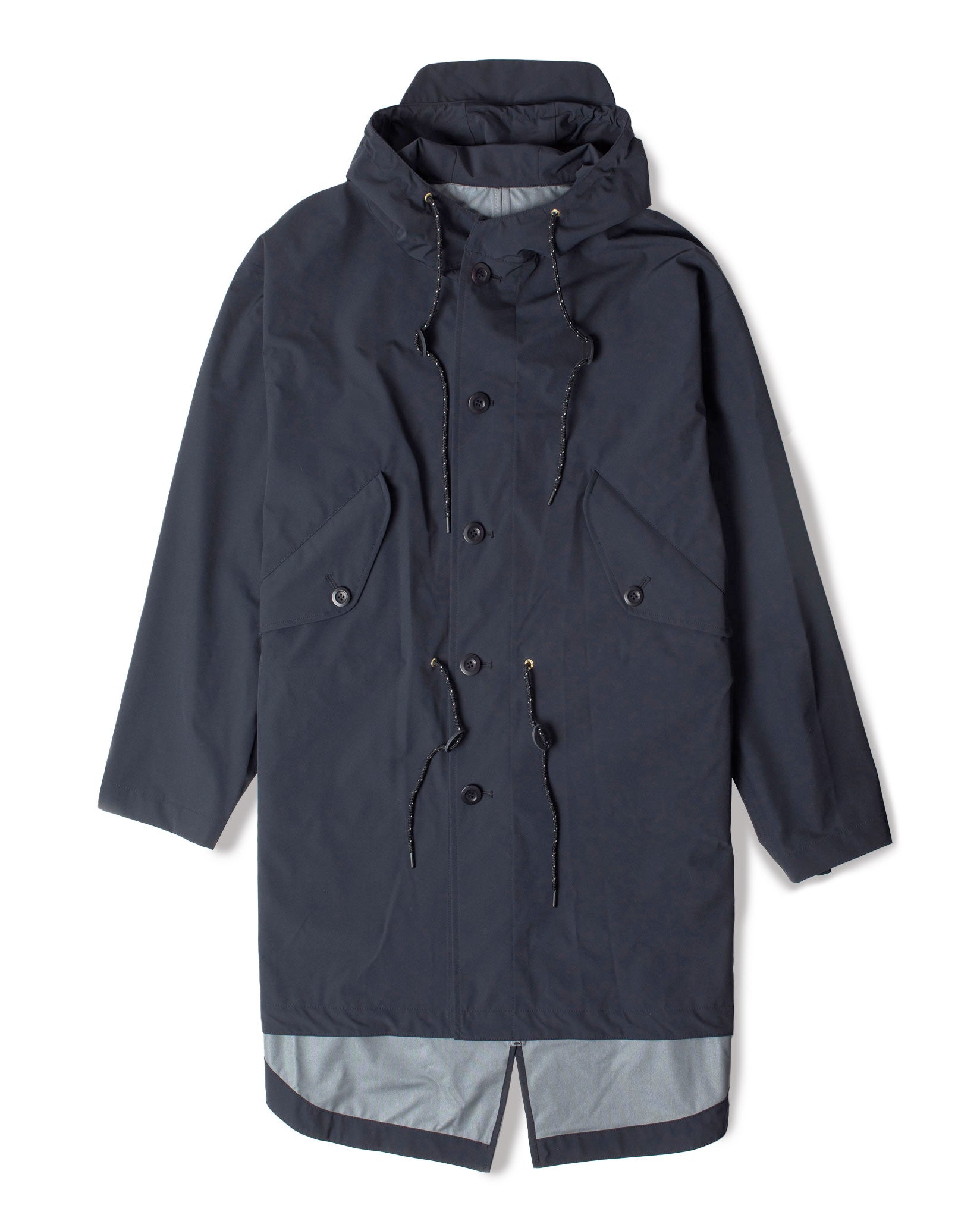 ALBION PACKABLE PARKA IN NAVY