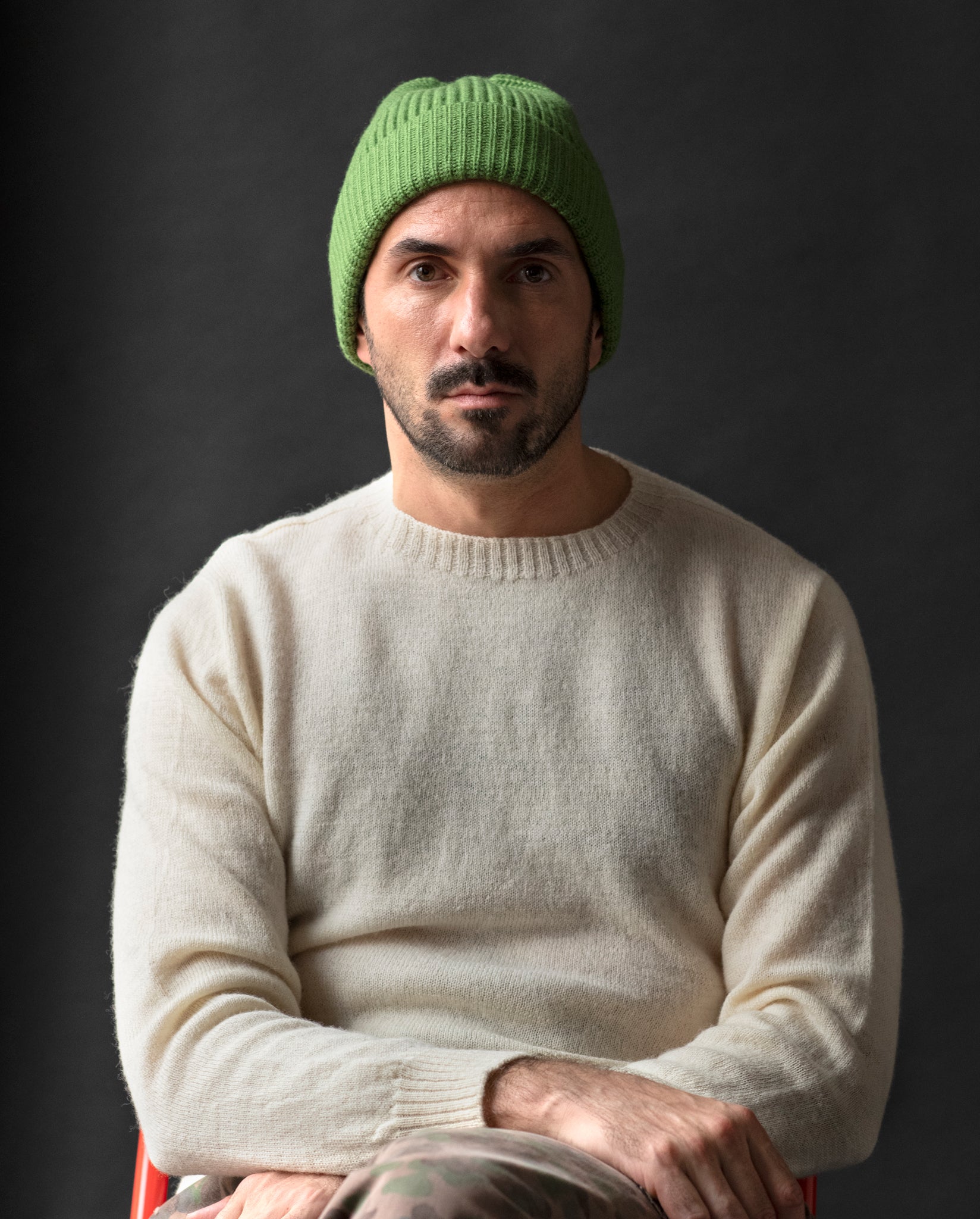 MOSS MERINO WOOL BEANIE