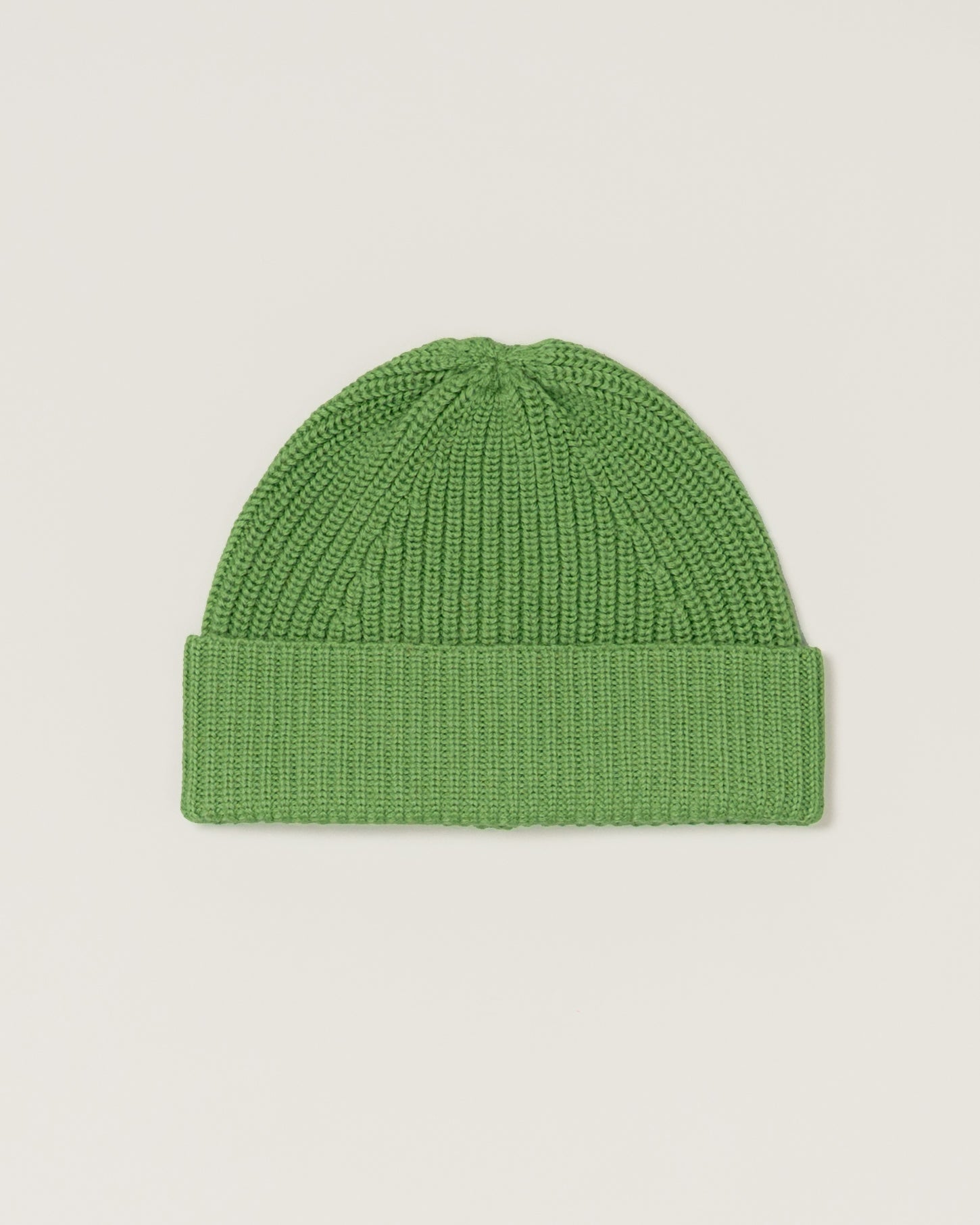 Moss Green Merino Wool Beanie