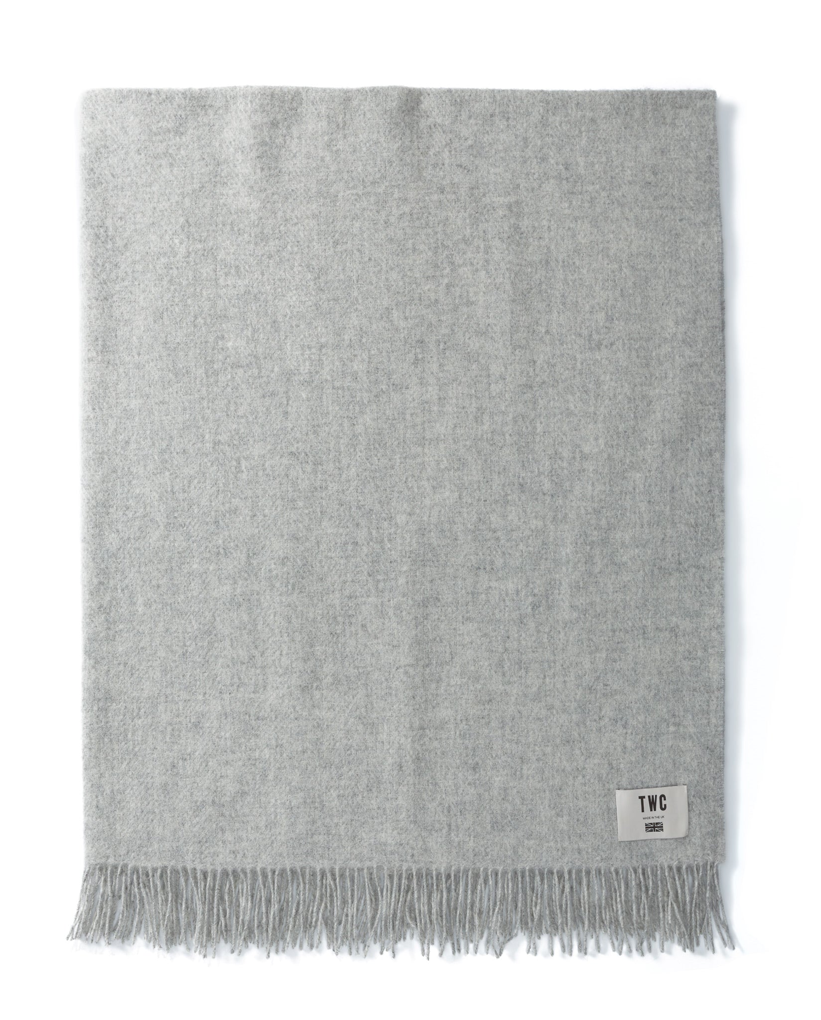 GREY WOOL THROW