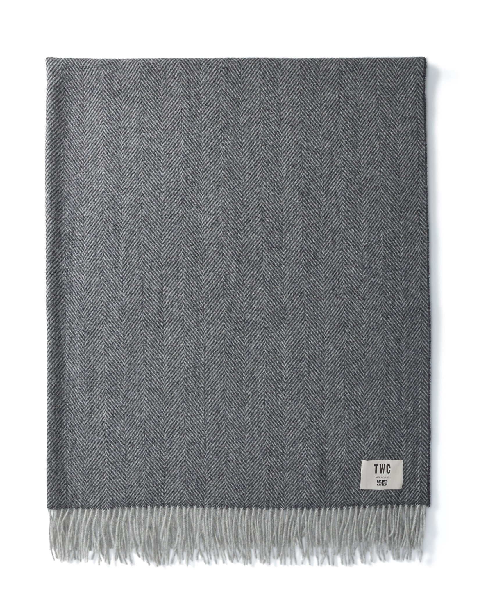 CHARCOAL WOOL THROW