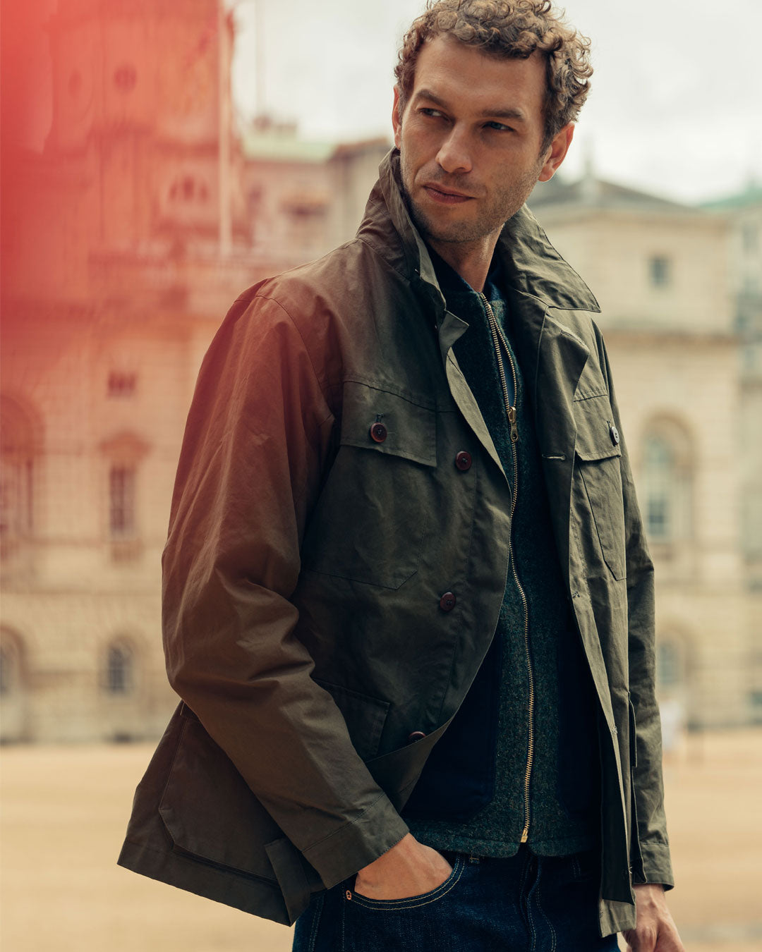 Hotel Kalinga Barbour Beacon Sports Waxed Jacket Daniel Craig Wax