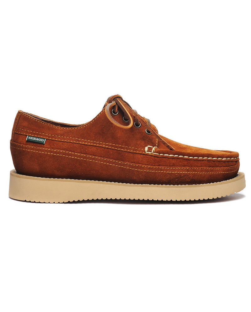 SEBAGO MOCCASIN SUEDE - BROWN COGNAC