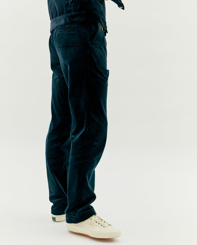 HYTHE PLEAT CORD CHINO - NAVY