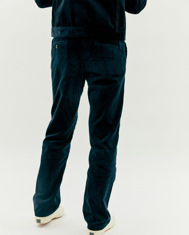 HYTHE PLEAT CORD CHINO - NAVY