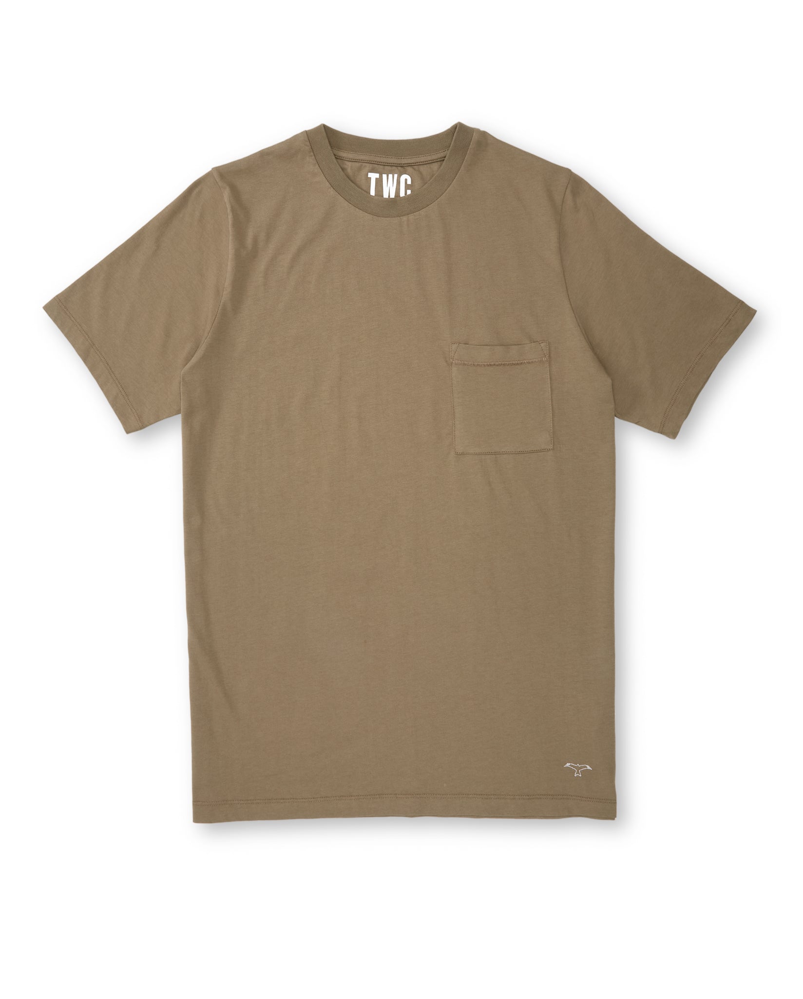 IFFLEY POCKET T-SHIRT IN CLAY