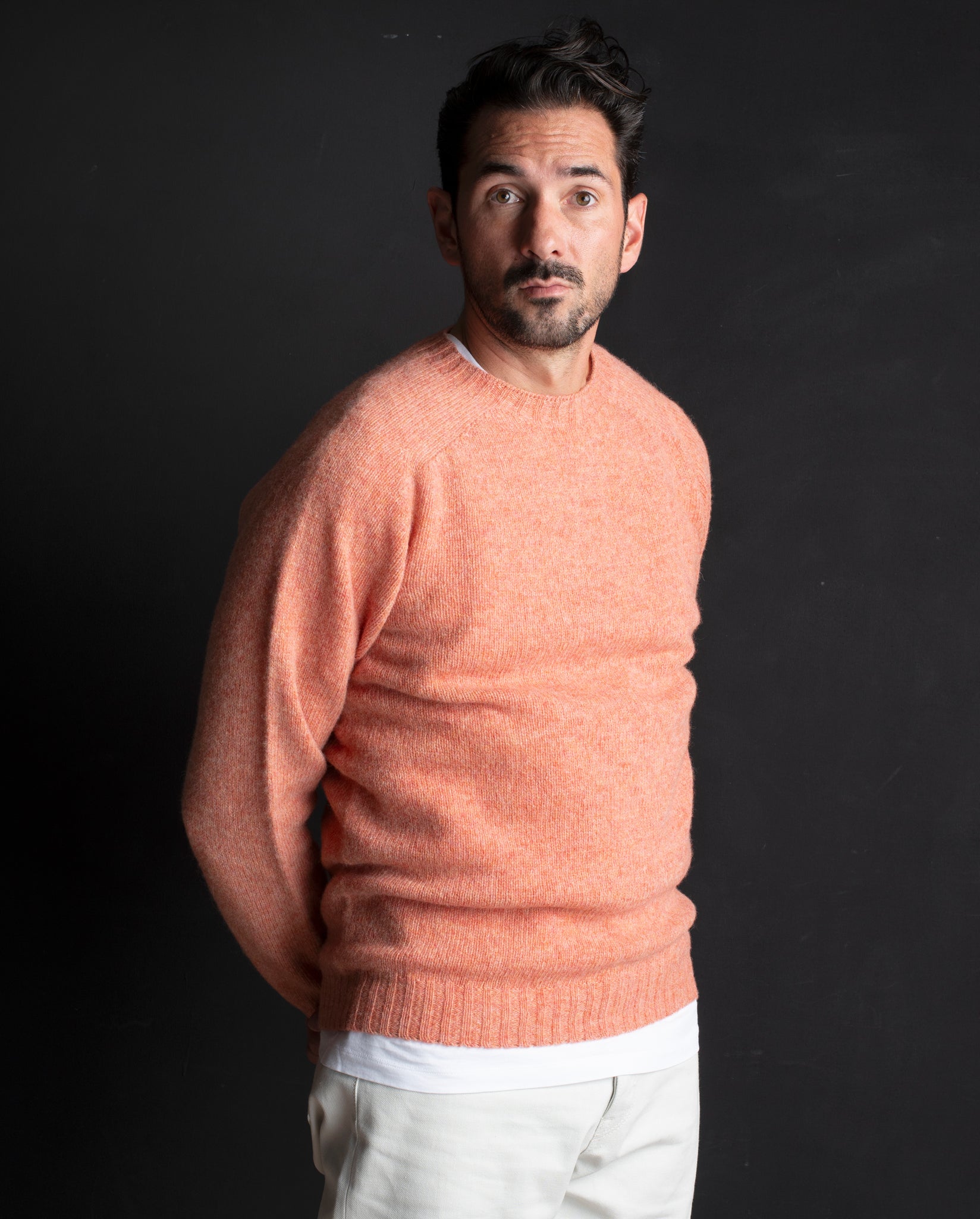 RUSKIN SHETLAND SWEATER - SUNDOWN