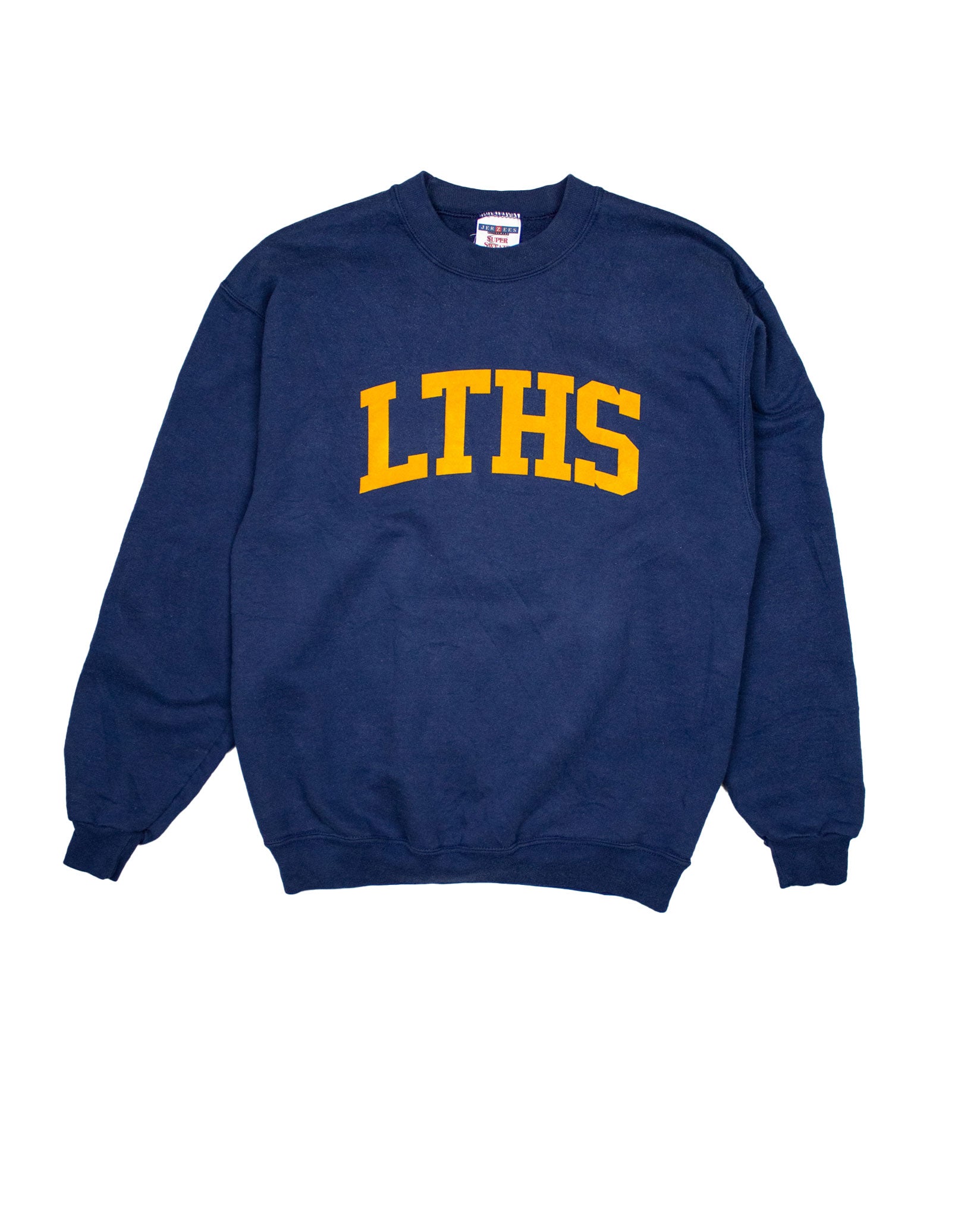 LTHS Flock Print Sweatshirt in Navy