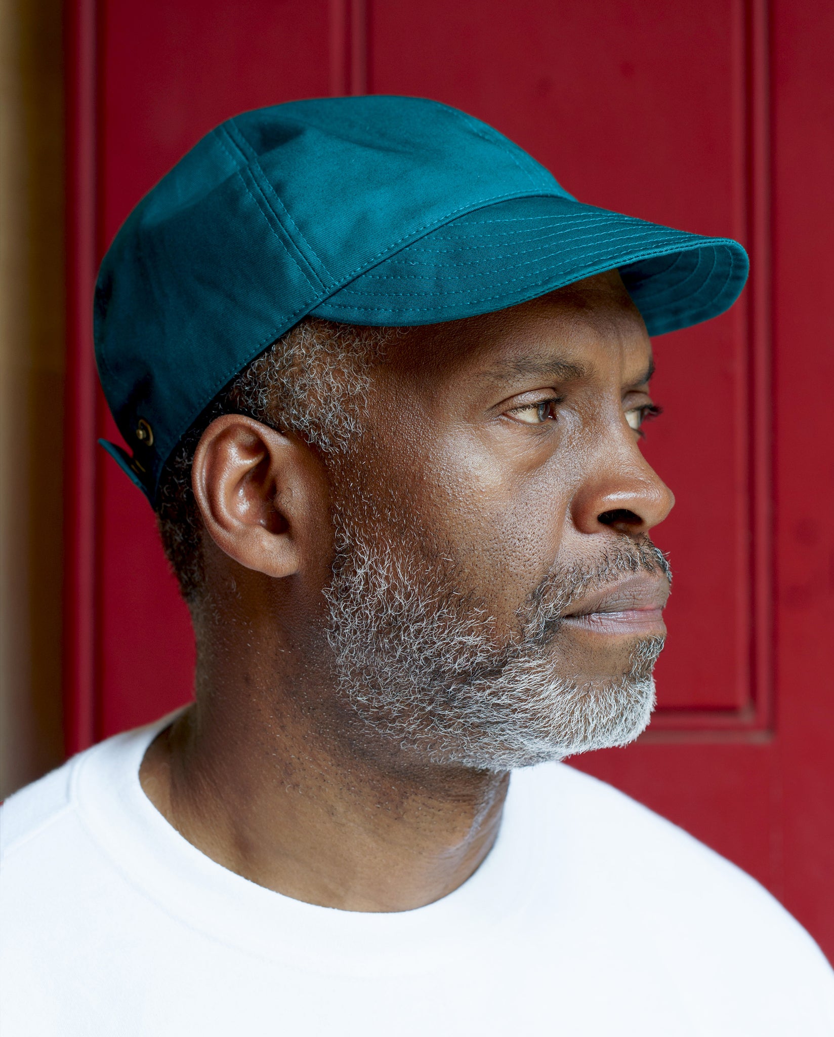 CAP IN TEAL BLUE COTTON