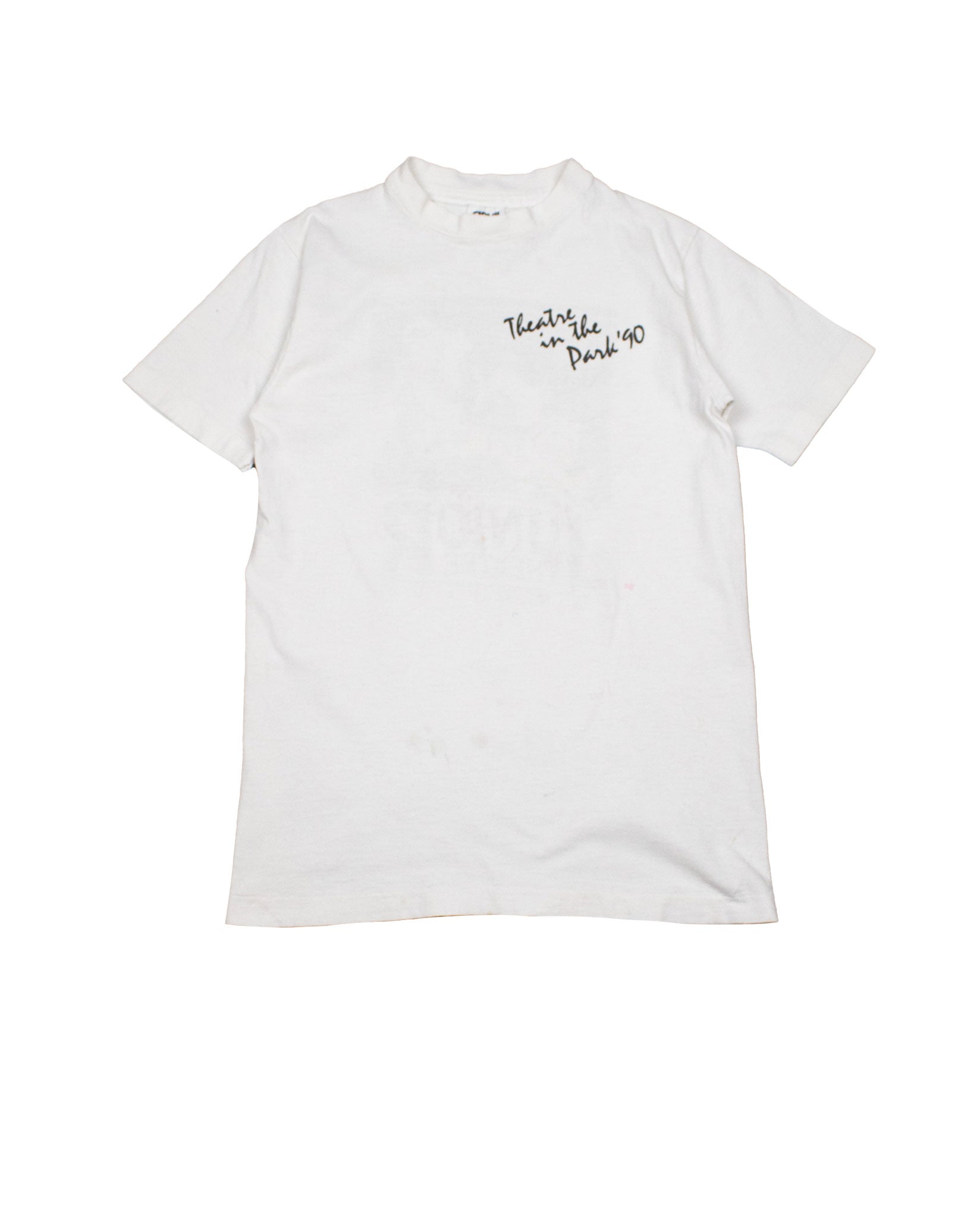 Theatre in the Dark Vinyl Print T-shirt in Off White