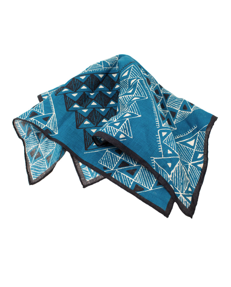 Bandana tile print - Blue