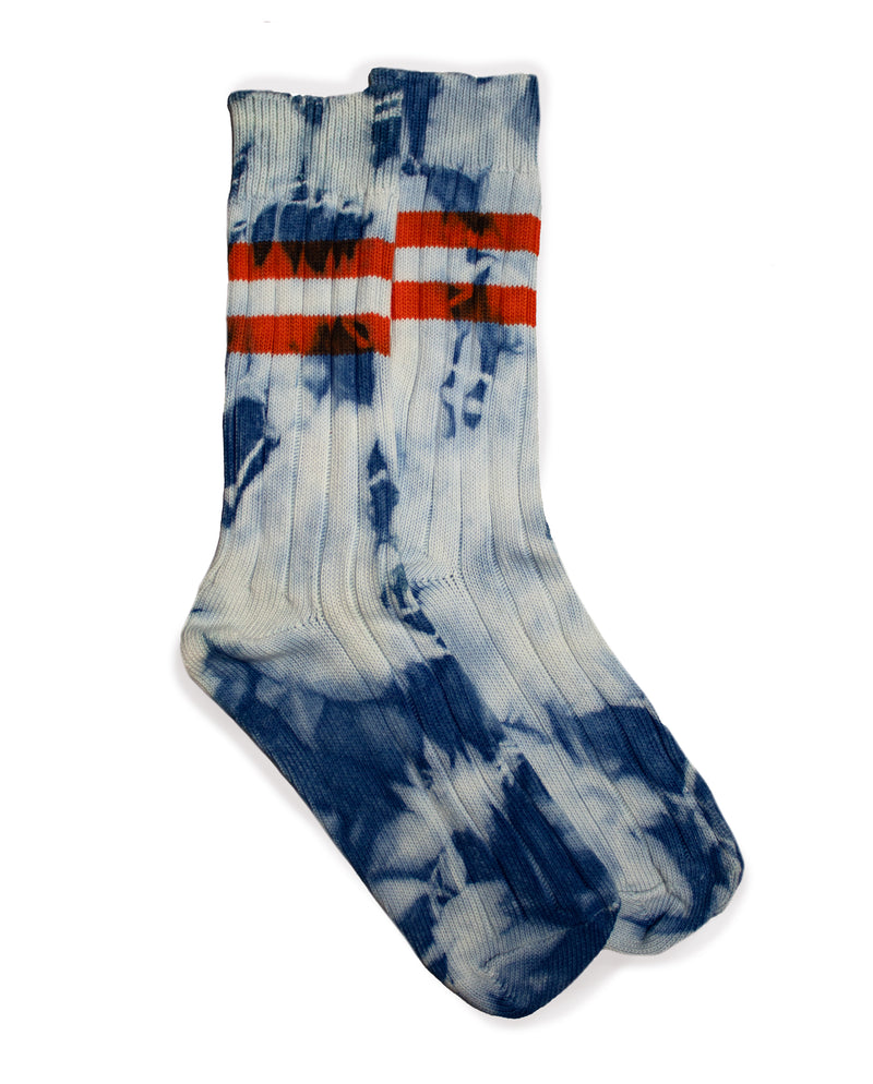 Limited Edition - Indigo Tie Dye Varsity Socks