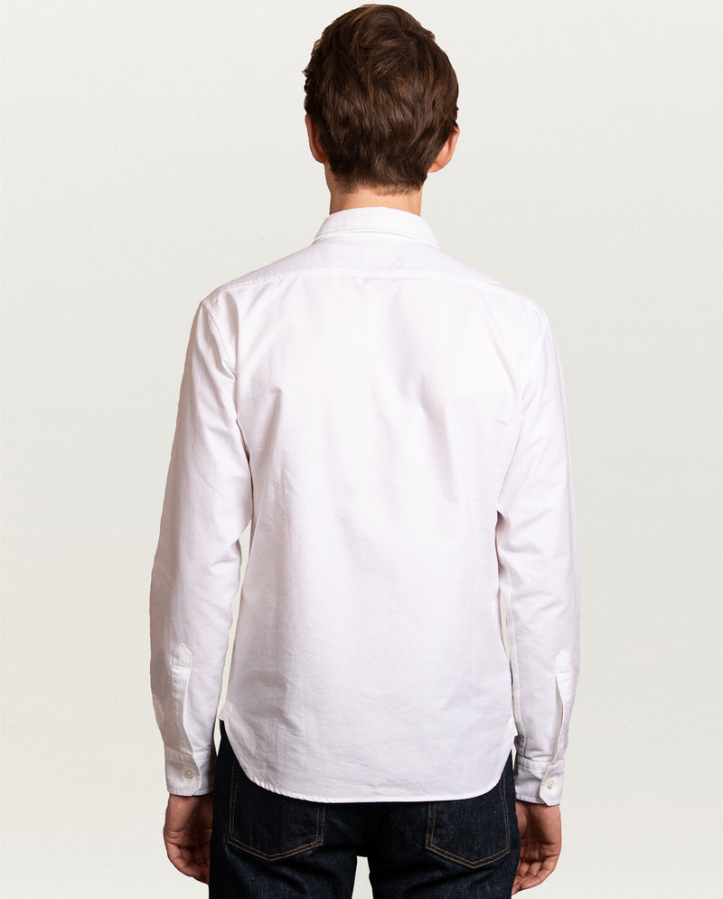 LEWIS OXFORD SHIRT IN WHITE