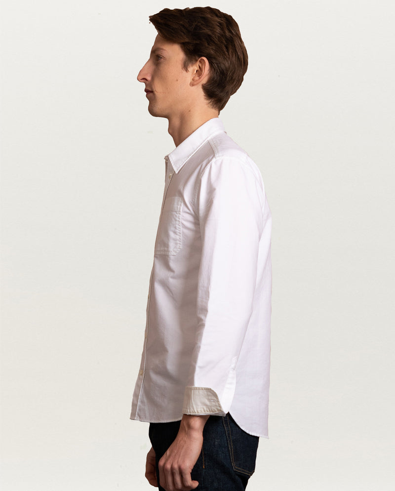 LEWIS OXFORD SHIRT IN WHITE