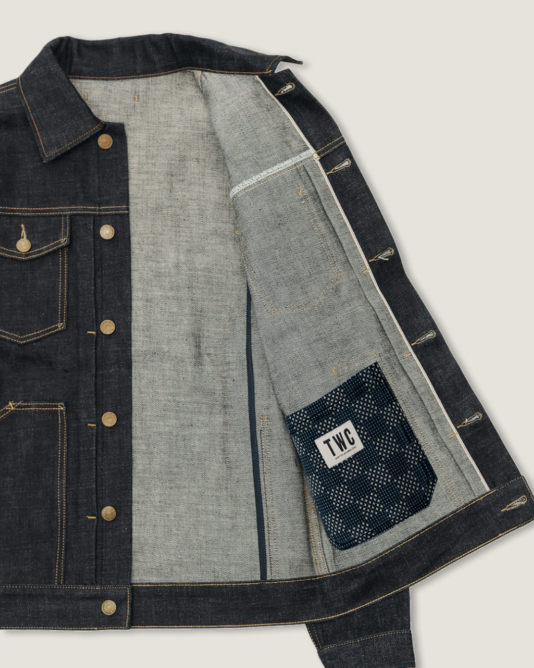 Raw Indigo Birch Denim Jacket