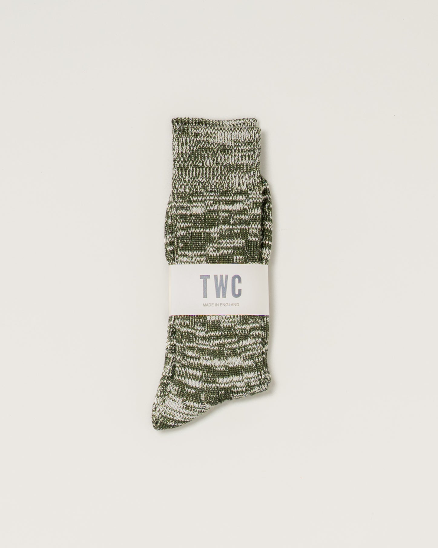 GREEN MARL MERINO WOOL SOCKS