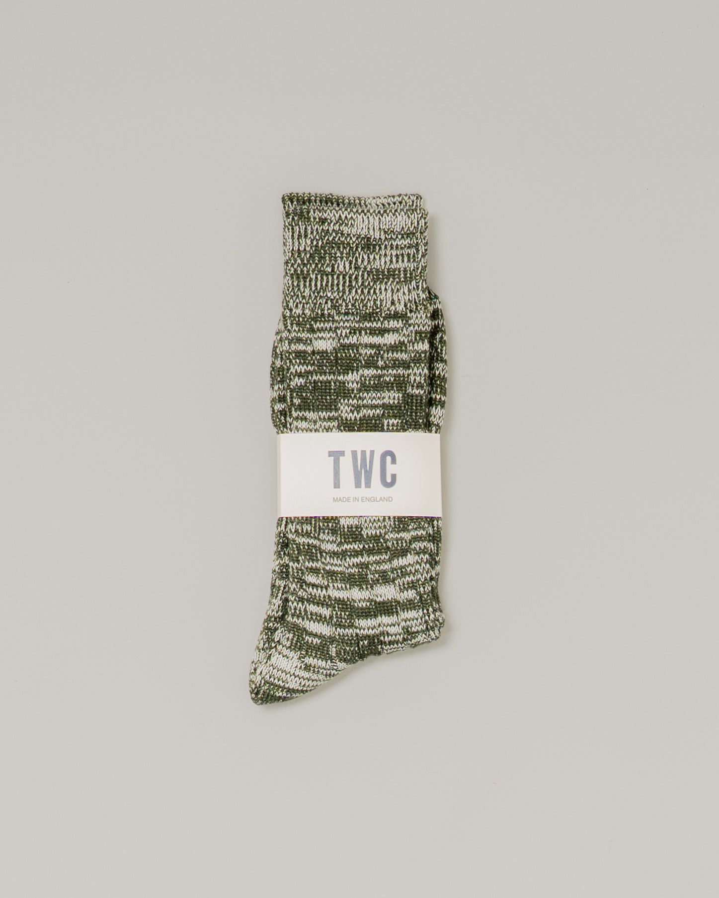 GREEN MARL MERINO WOOL SOCKS
