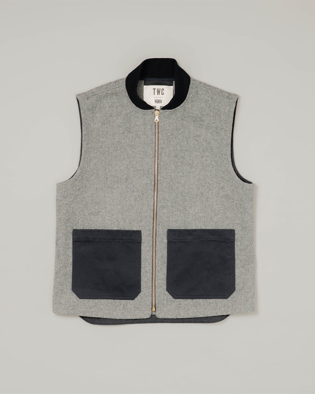 ALDWORTH GILET - GREY WOOL