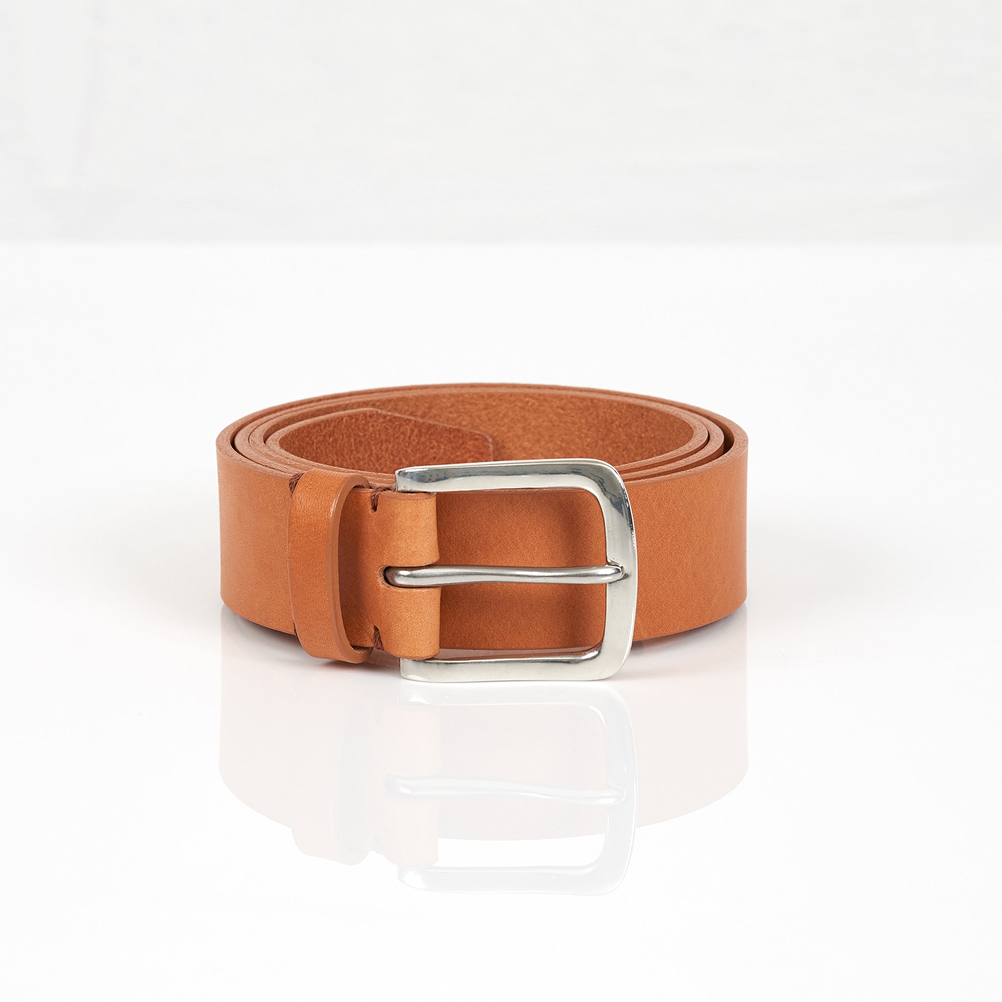 Awling Original belt - Tan/ Polished Pewter