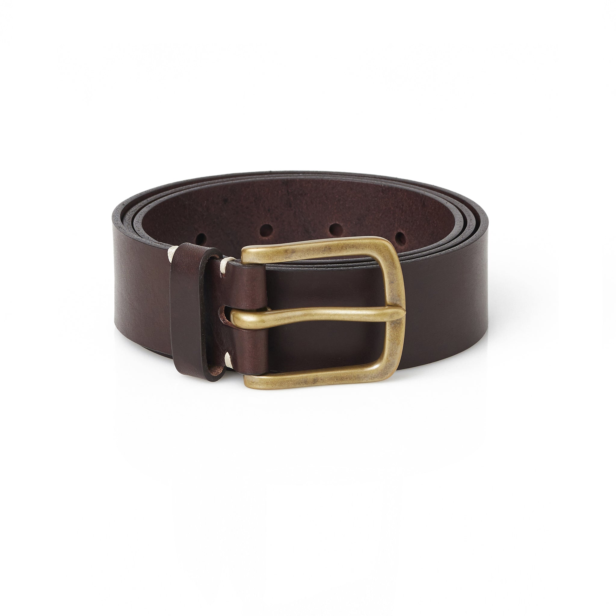 Awling Original belt - Walnut Brown/ Polished Brass