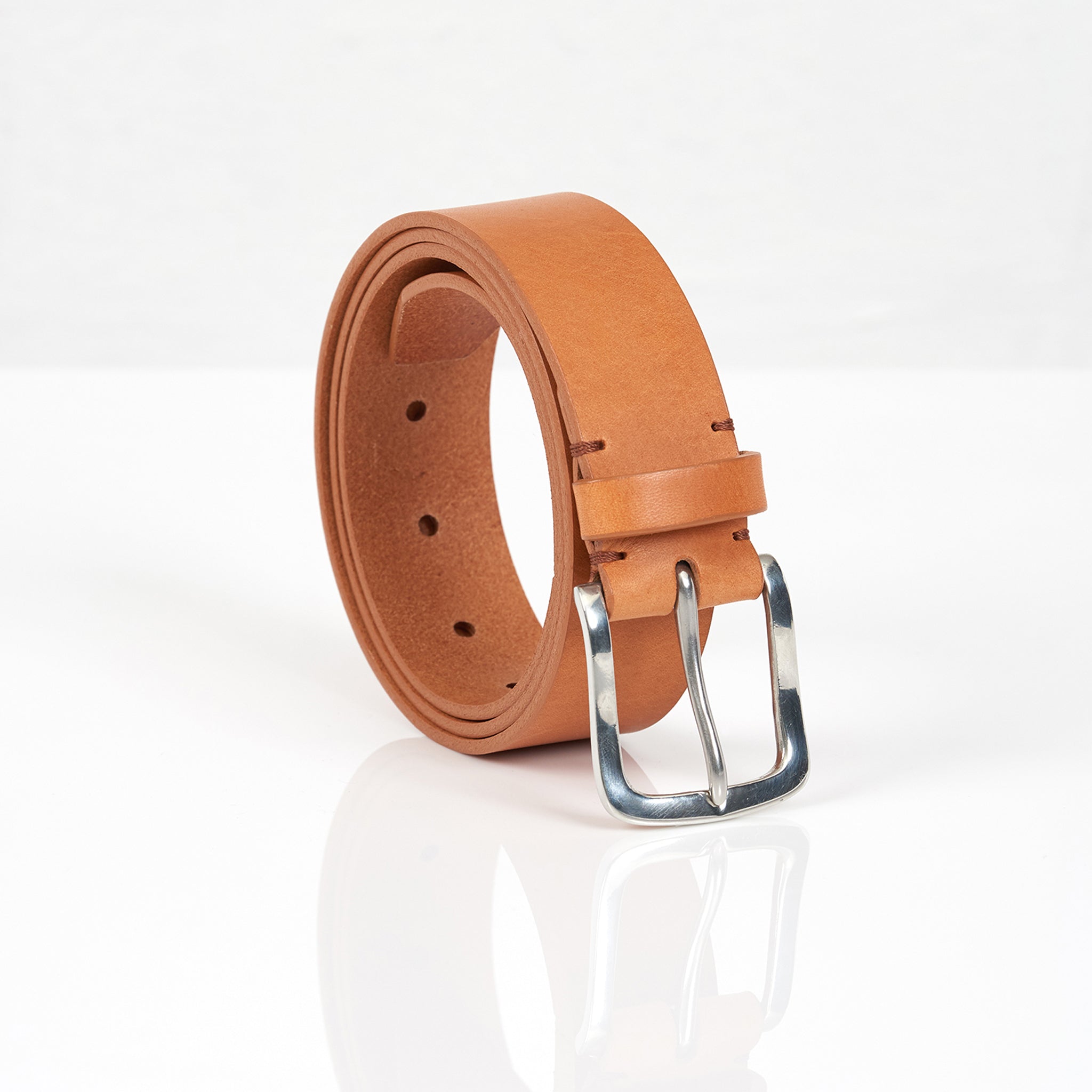 Awling Original belt - Tan/ Polished Pewter