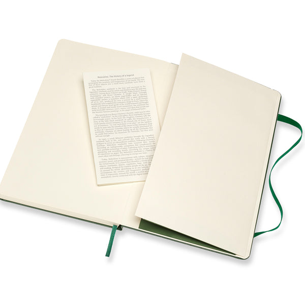 Moleskine Classic Striped Notebook (Myrtle Green)