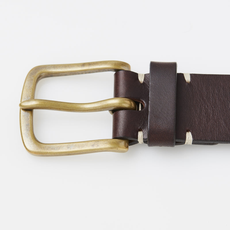 Awling Original belt - Walnut Brown/ Polished Brass