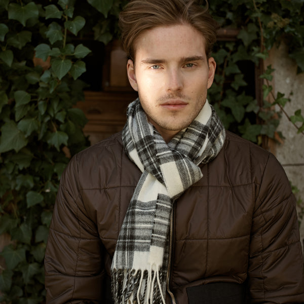 LAMBSWOOL CHECK SCARF