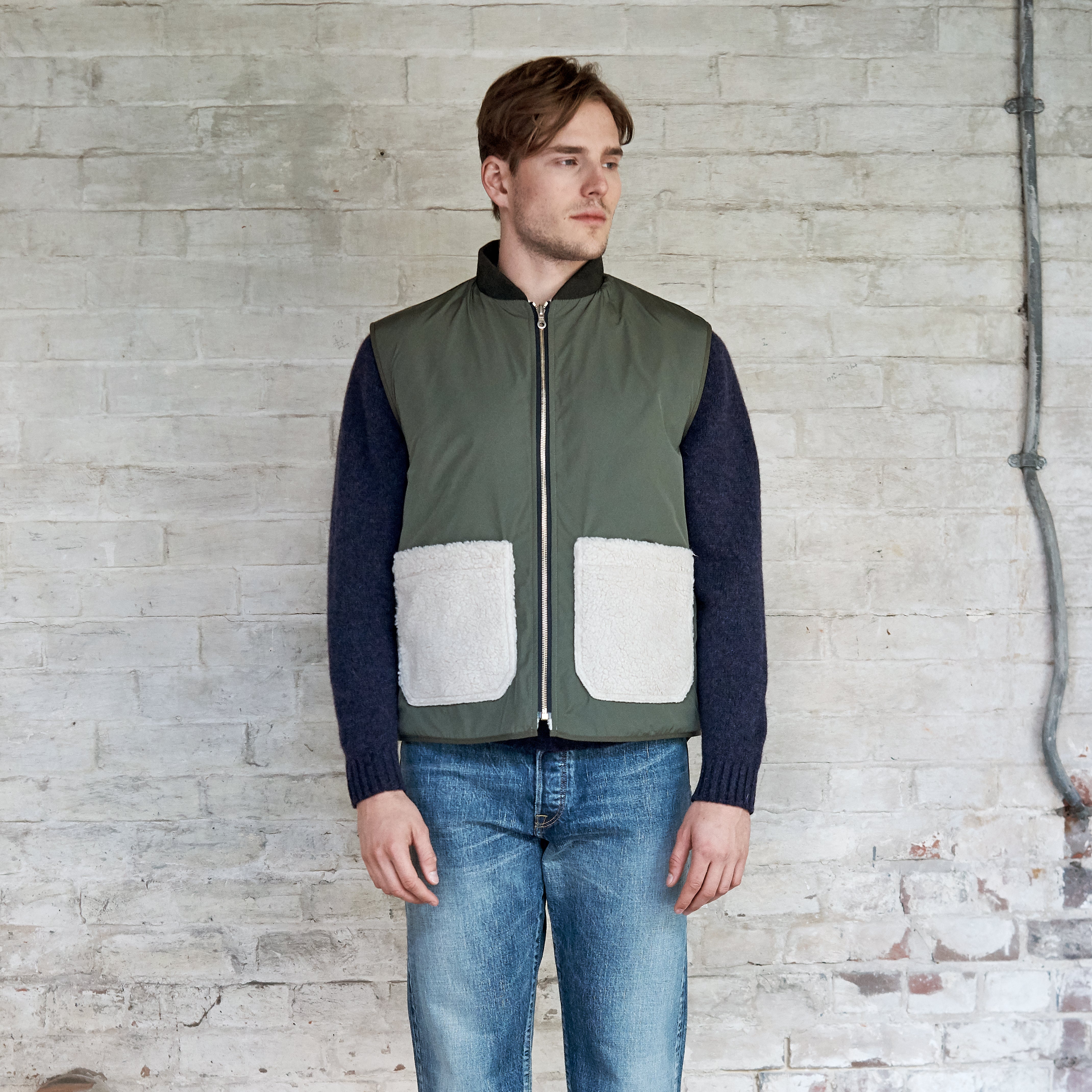 Aldworth Reversible Teddy Fleece Gilet