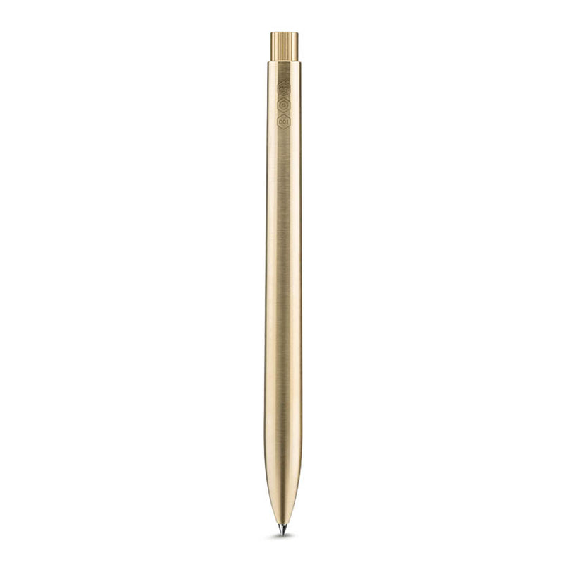 Ajoto Brass Natural Brushed Pen