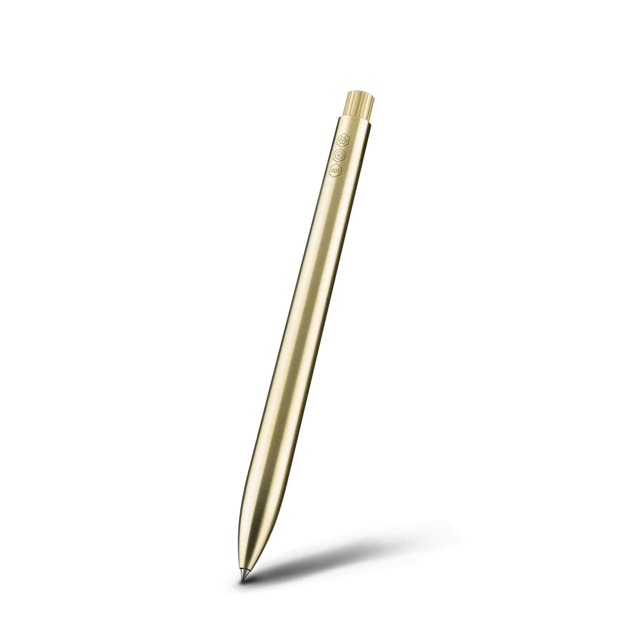 Ajoto Brass Natural Brushed Pen